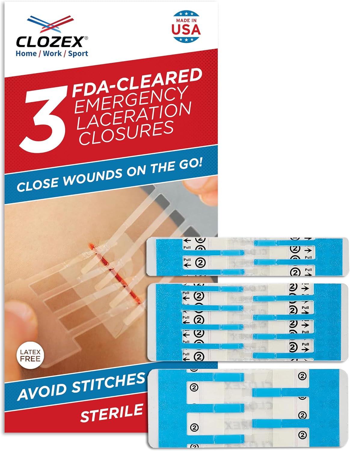 Clozex Emergency Laceration Closures