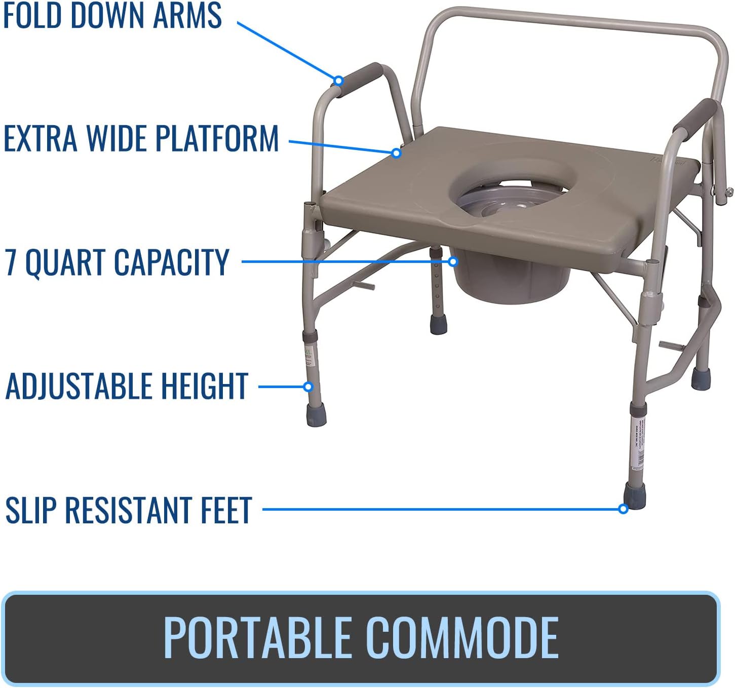 Commode, portable Toilet