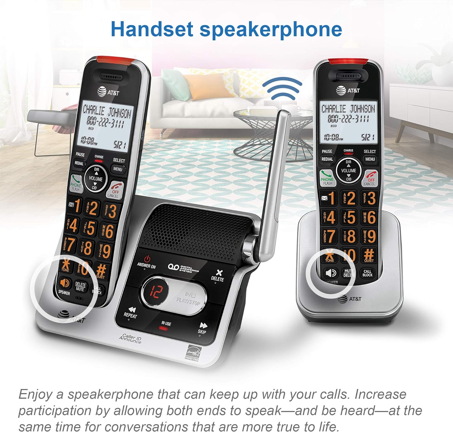 AT&T BL102-3 DECT 6.0 3-Handset Cordless Phone