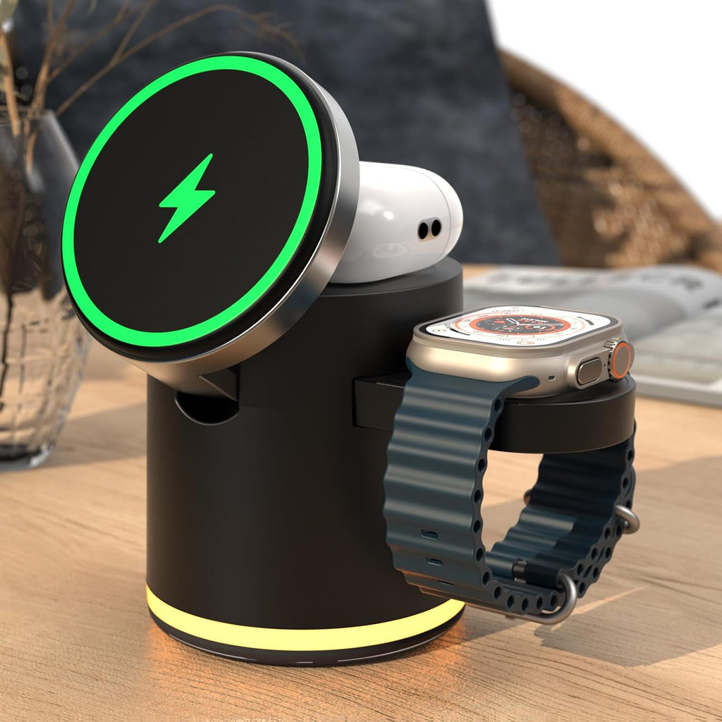 HATALKIN 4 in 1 Wireless Charging Station