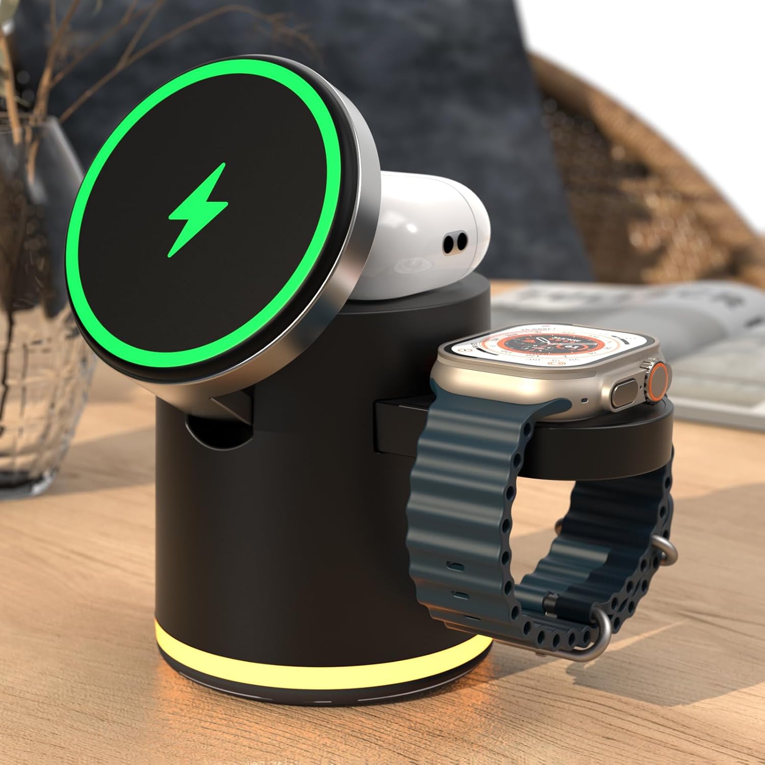 HATALKIN 4 in 1 Wireless Charging Station