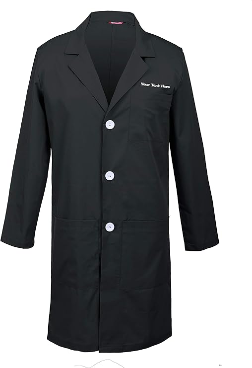 Personalized Customizable Embroidered Men's Lab Coat