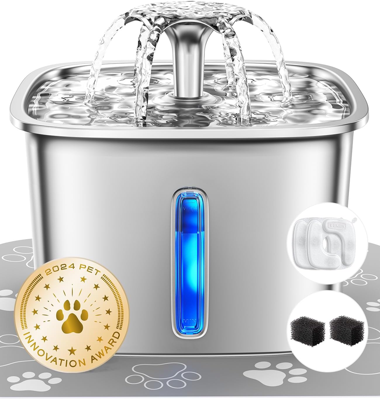 Stainless Steel Cat Water Fountain