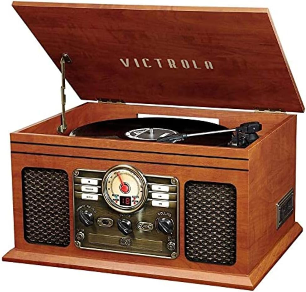 Victrola Nostalgic 6-in-1 Bluetooth Record Player & Multimedia Center