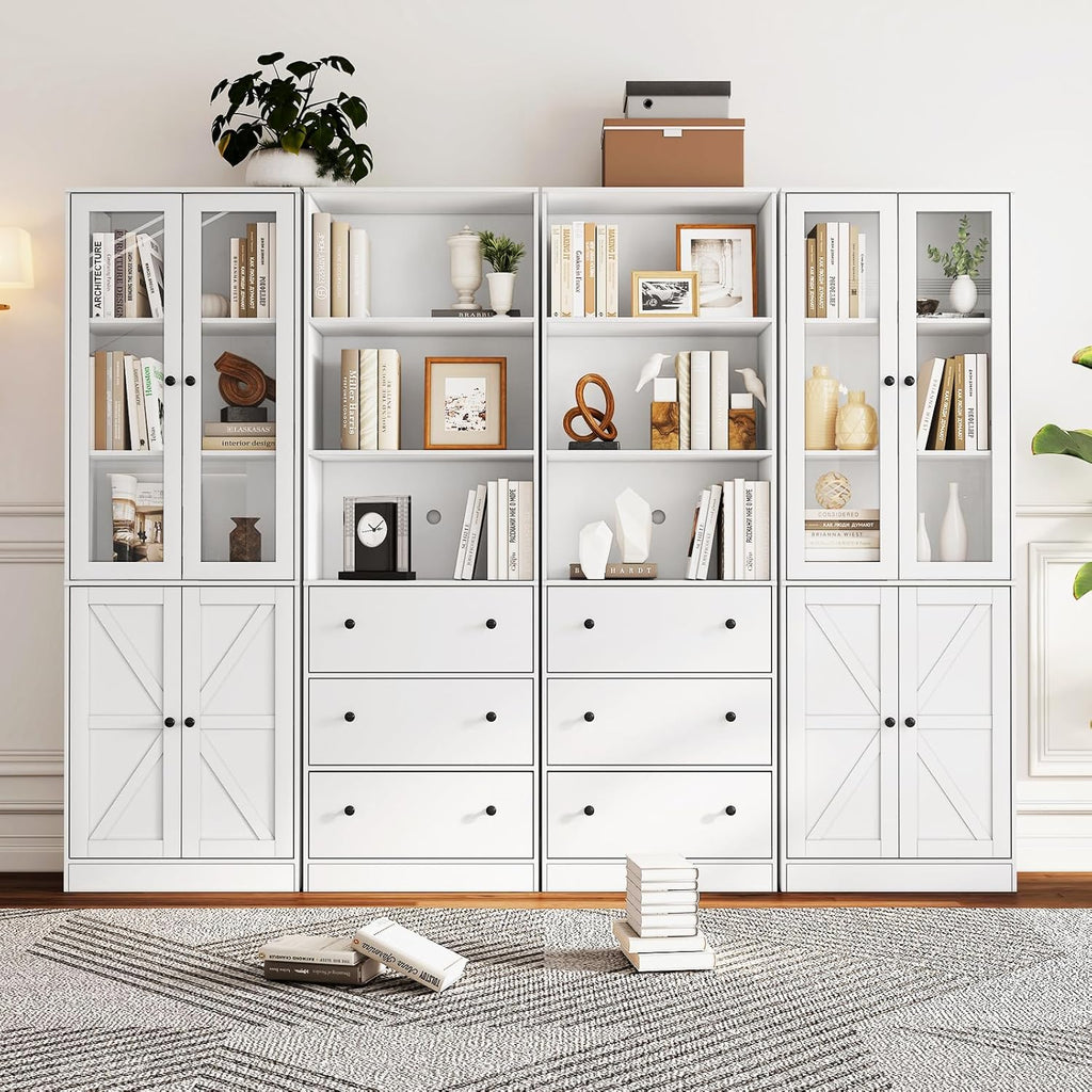 71" Tall Bookshelves Set of 4