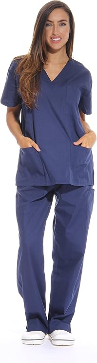 Women's Six Pocket Scrubs Set