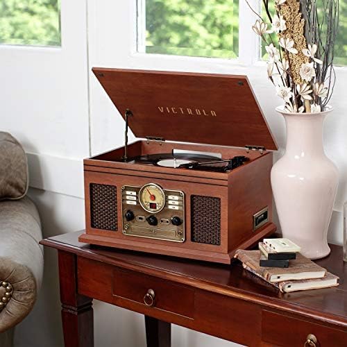 Victrola Nostalgic 6-in-1 Bluetooth Record Player & Multimedia Center