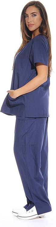Women's Six Pocket Scrubs Set