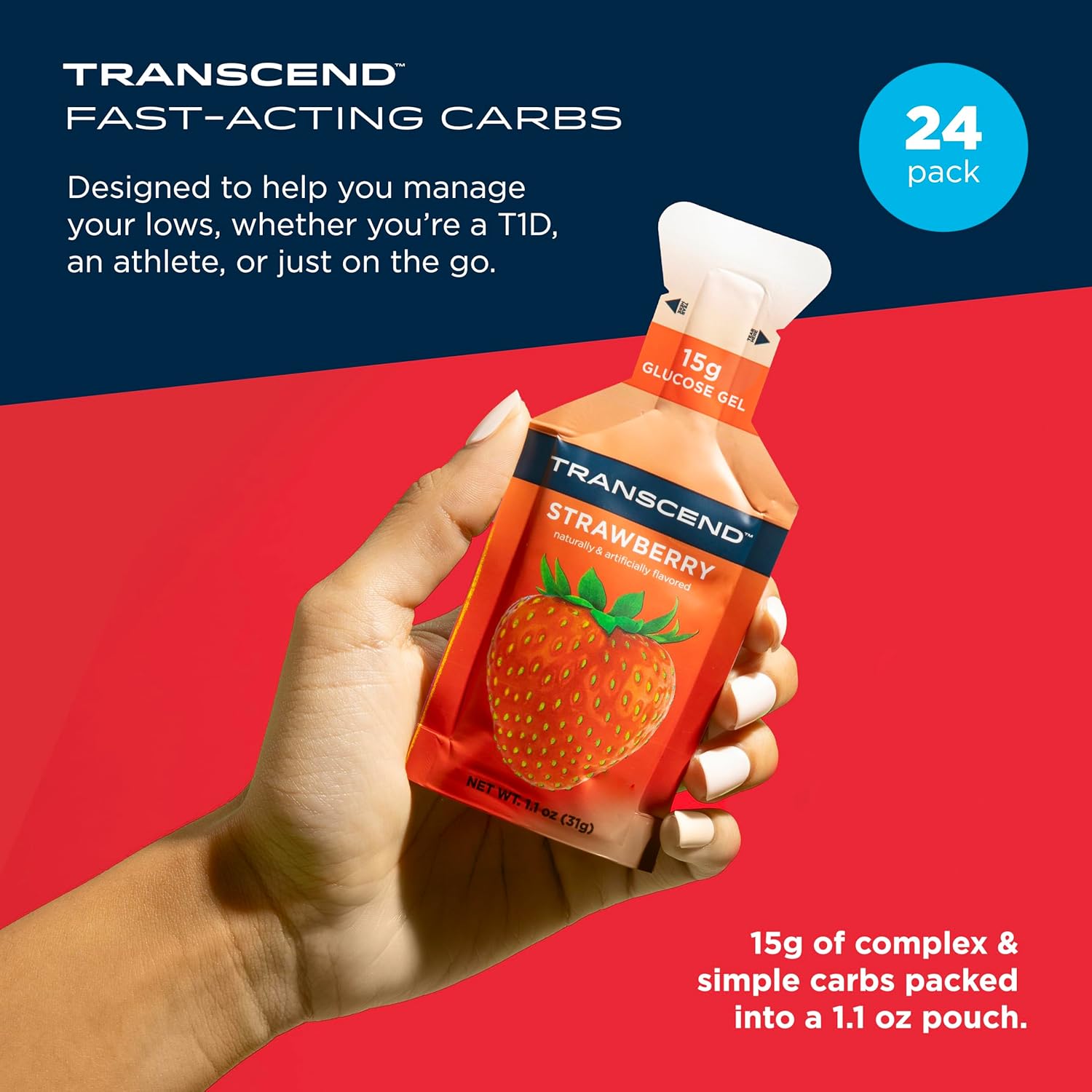 Transcend Foods Strawberry Ge