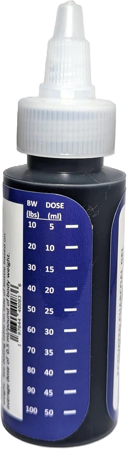 Activated Charcoal Gel 60ml EZ Dose Bottle