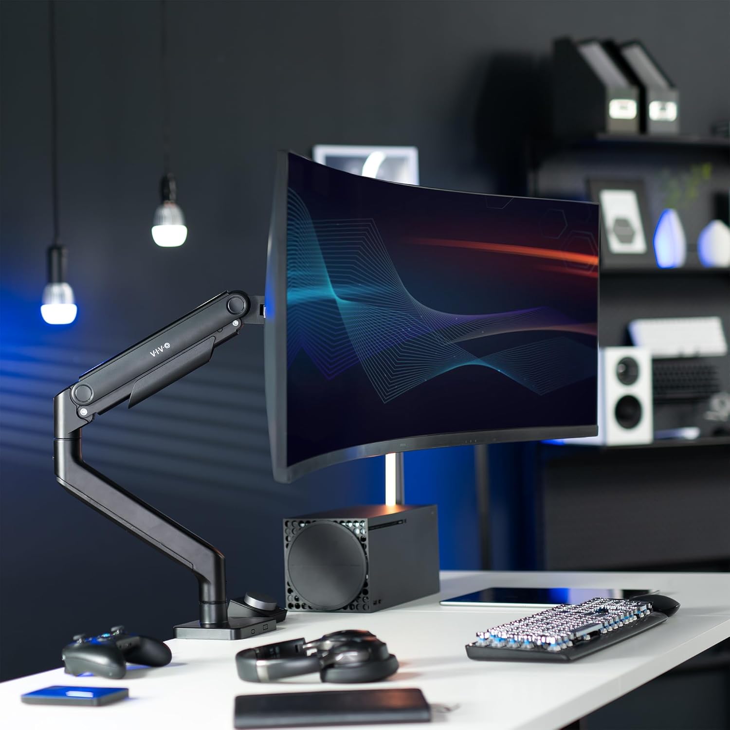 VIVO Heavy Duty Aluminum Ultrawide Monitor Tension Arm