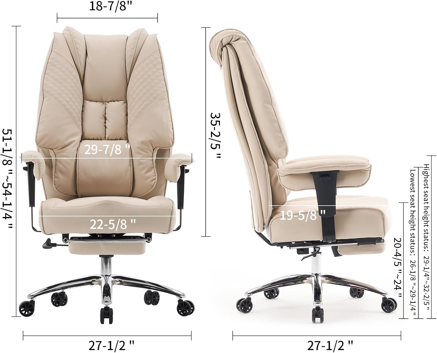 Leather High Back Executive Office Chair