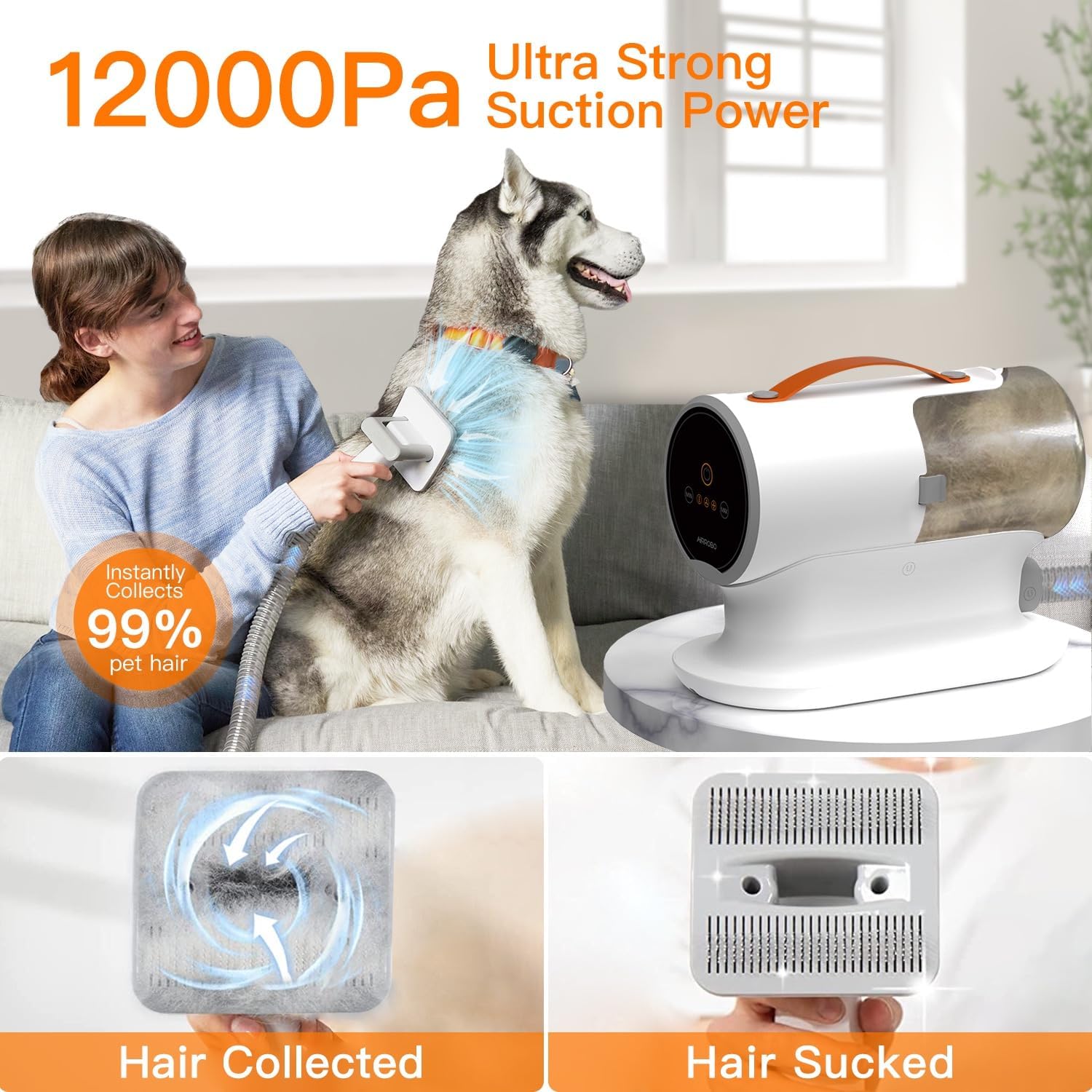 AIRROBO Dog Grooming Vacuum