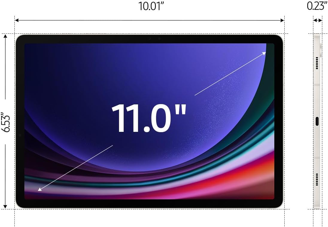Samsung Galaxy Tab S9 11” 256GB WiFi 7 Android AI Tablet
