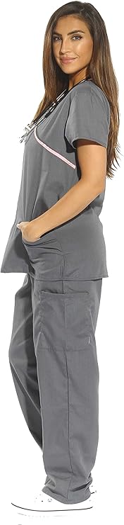 Just Love Women's Scrub Sets Medical Scrubs (Mock Wrap)