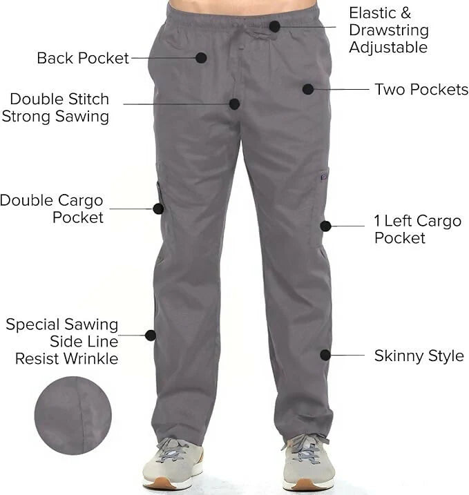Scrubs Medical Uniform Women and Man Scrubs Set Medical Scrubs Top and Pants