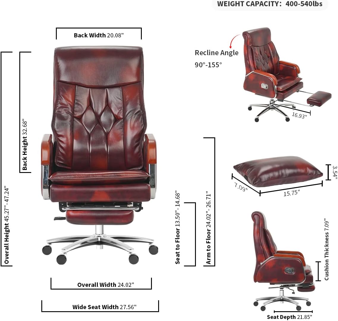Genuine Leather Massage Chair