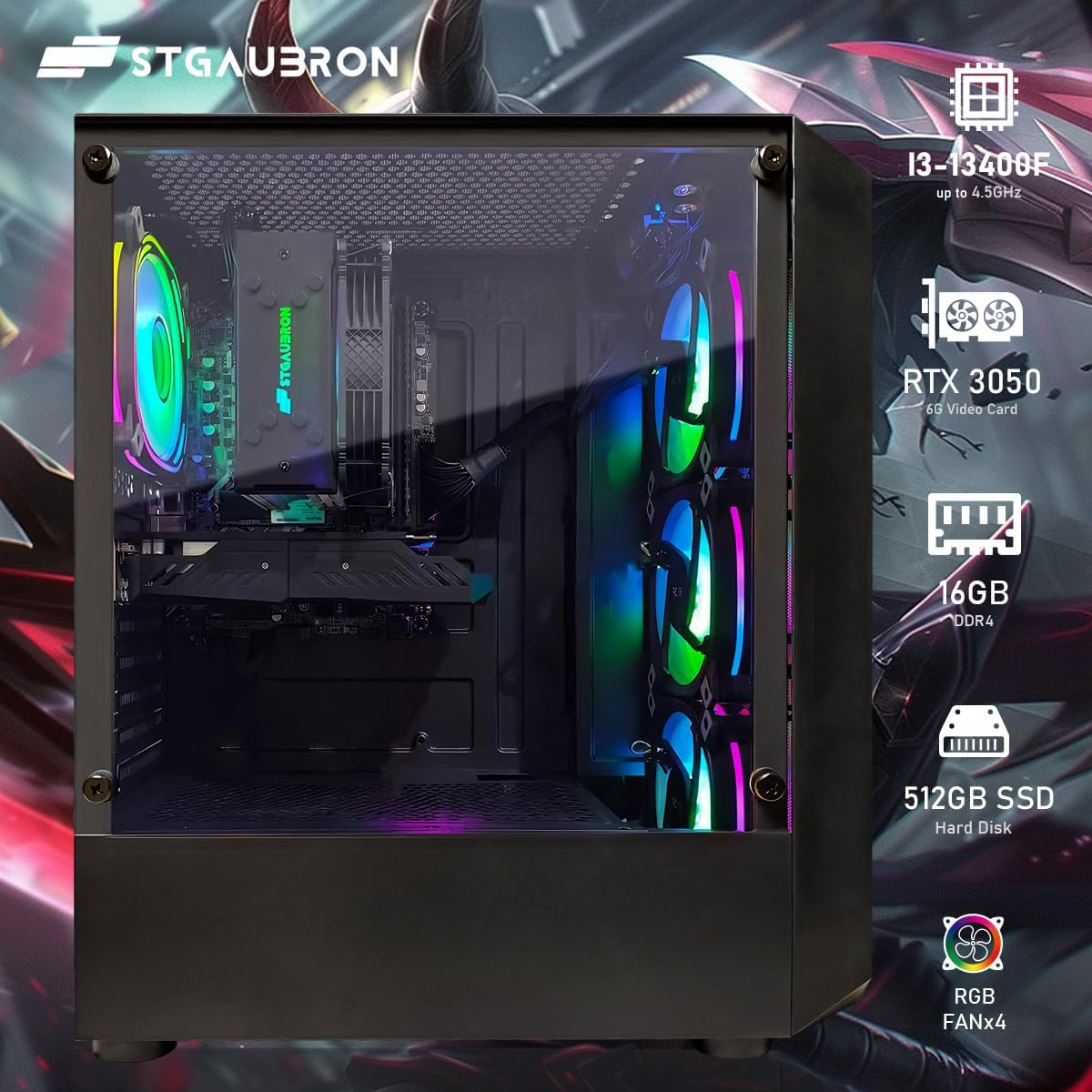 STGAubron Gaming PC Computer Desktop