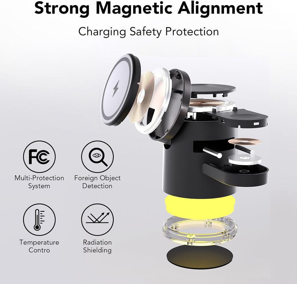 HATALKIN 4 in 1 Wireless Charging Station
