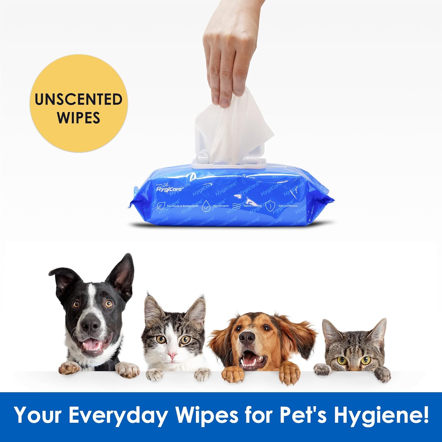 Pet Grooming Wipes for Dogs & Cats