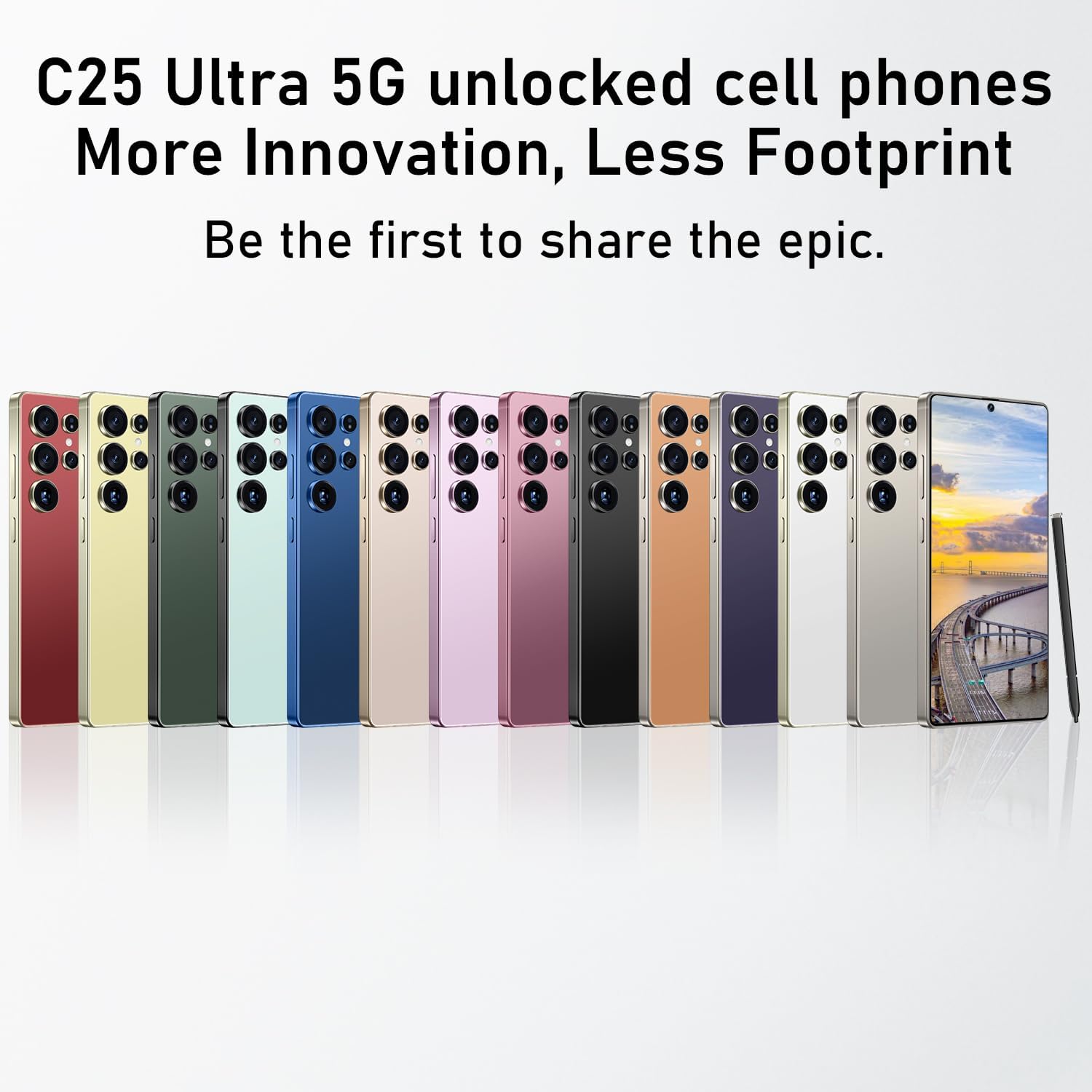 Unlocked Cell Phones C24 Ultra Smartphone Android 14