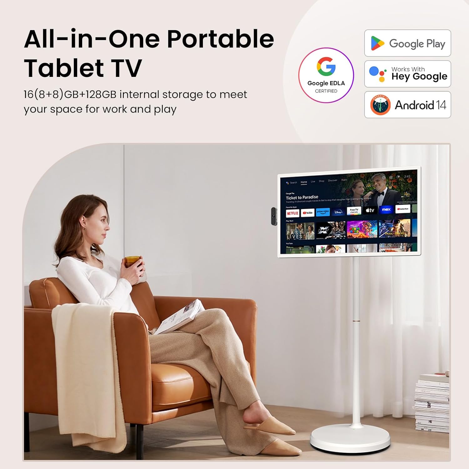 ApoloSign 32 Inch FHD Smart Portable TV 2nd Gen
