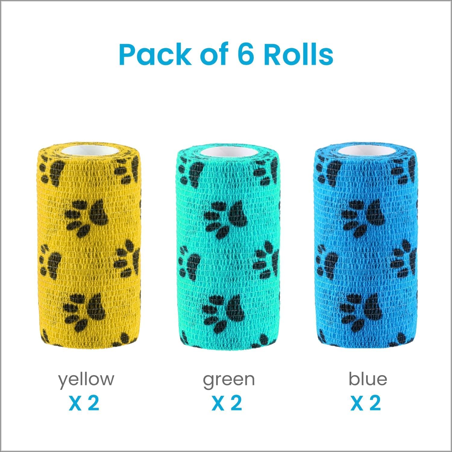 WePet Pet Wrap, Self-Adhesive, Only Sticks to Itself