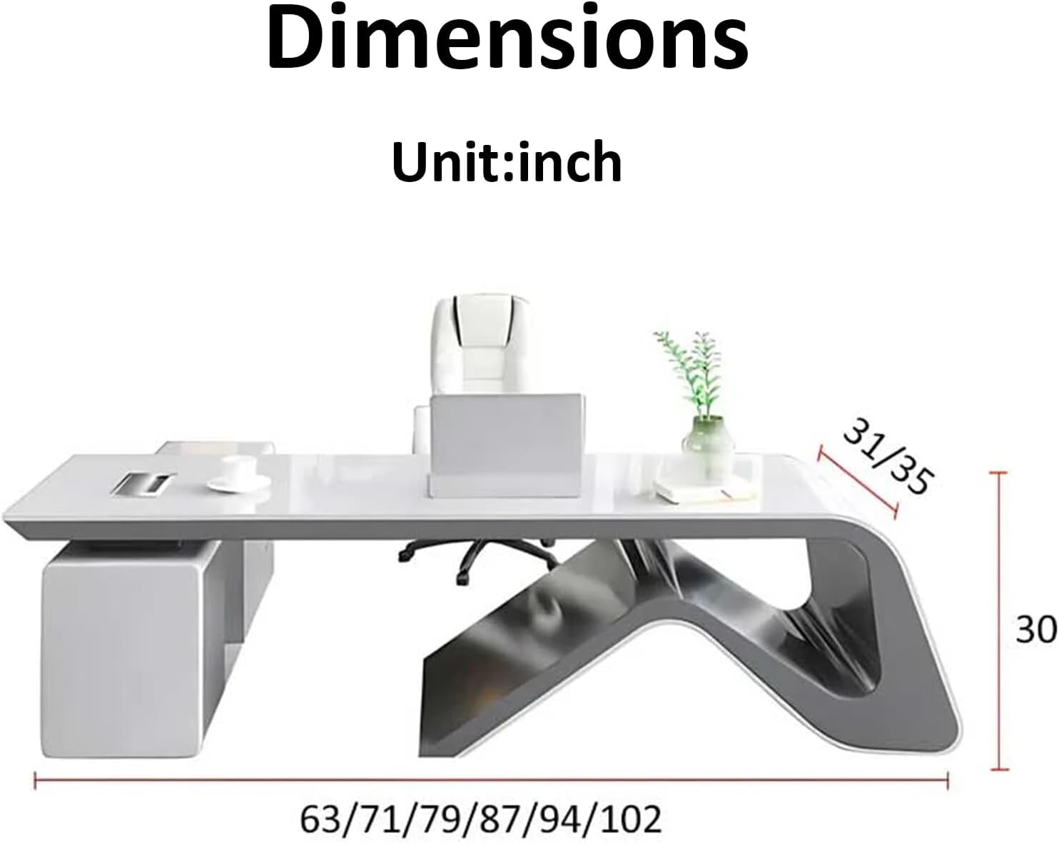 Modern Technology Executive Desk 