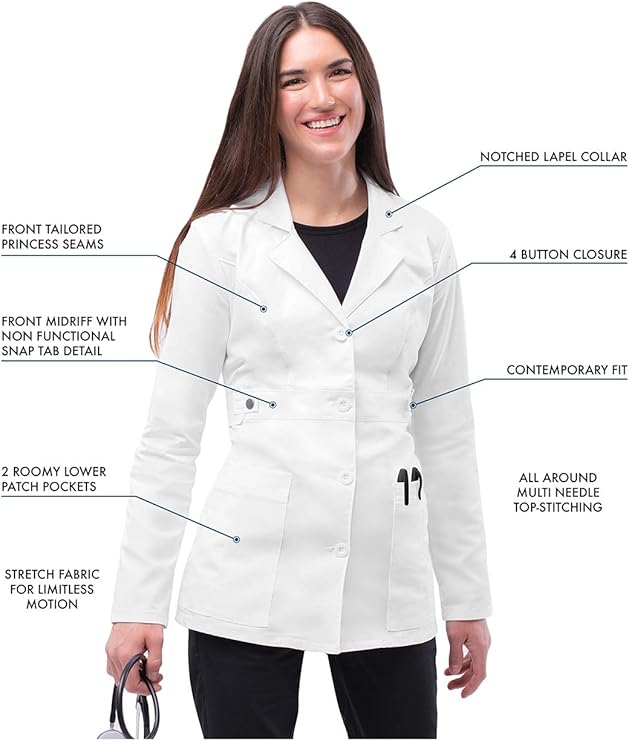 Stretch Lab Coat for Women