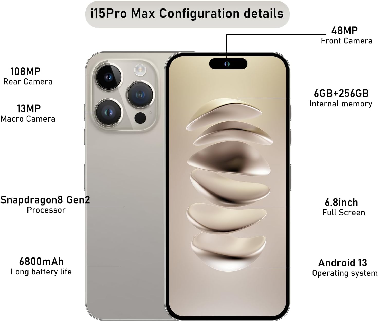 A15 PROMAX Smartphone,Android 13.0