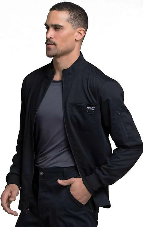 Men Warm up Scrub Jacket with Zip Front 