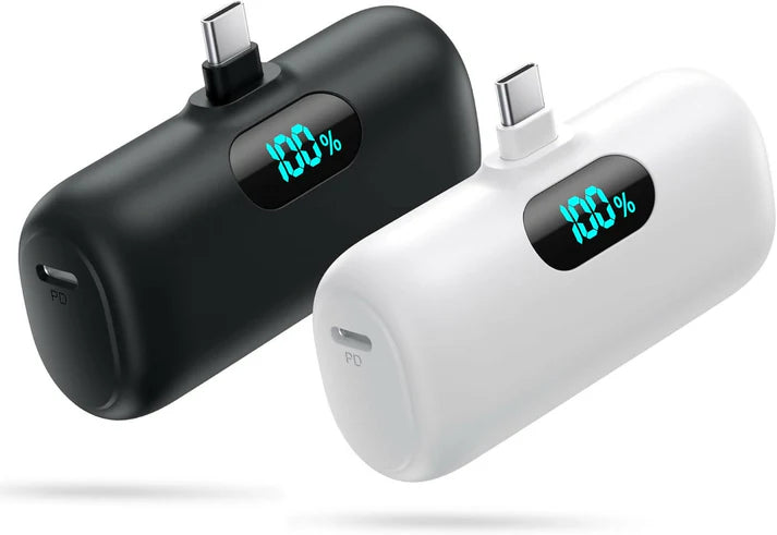[2-Pack] Mini Portable Charger