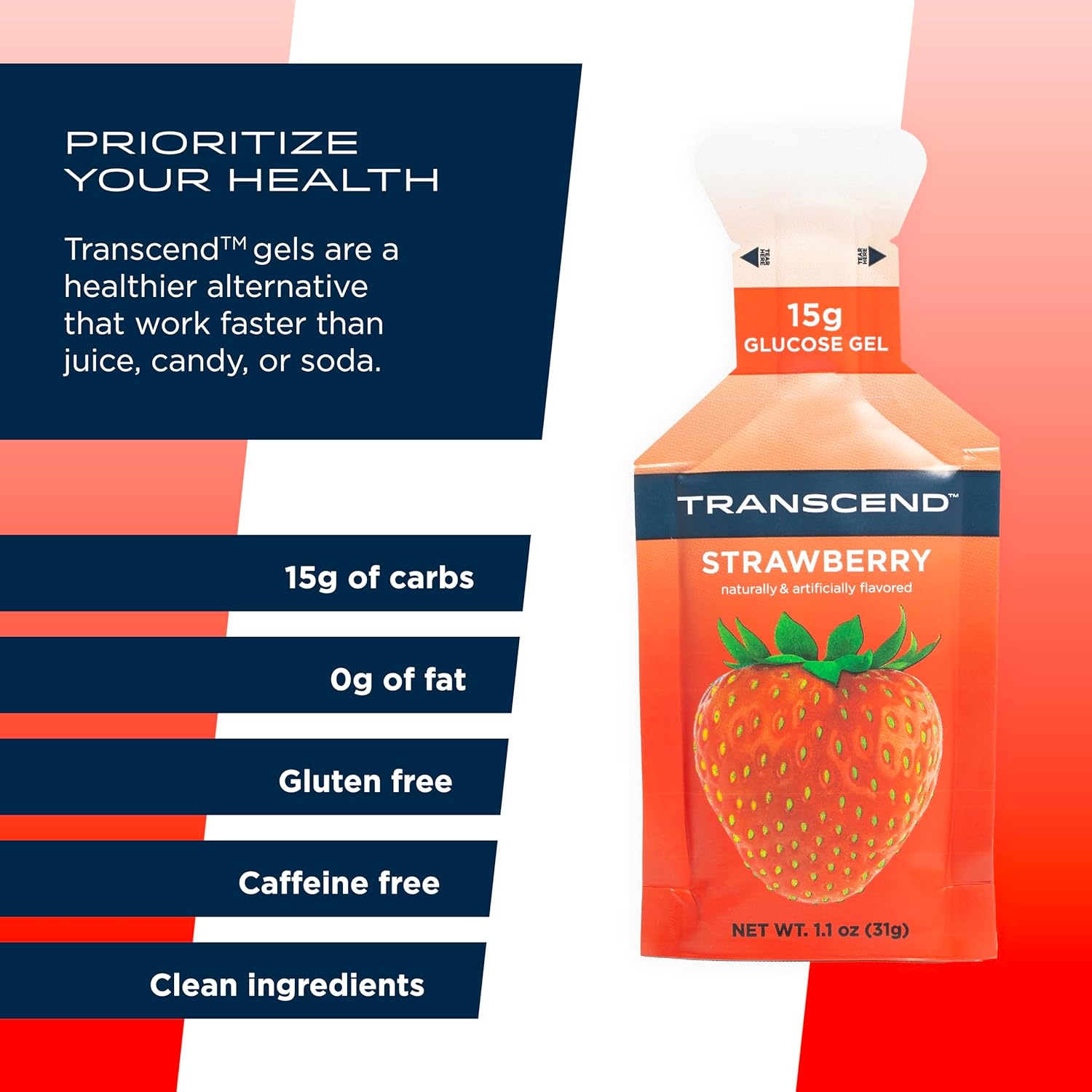 Transcend Foods Strawberry Ge