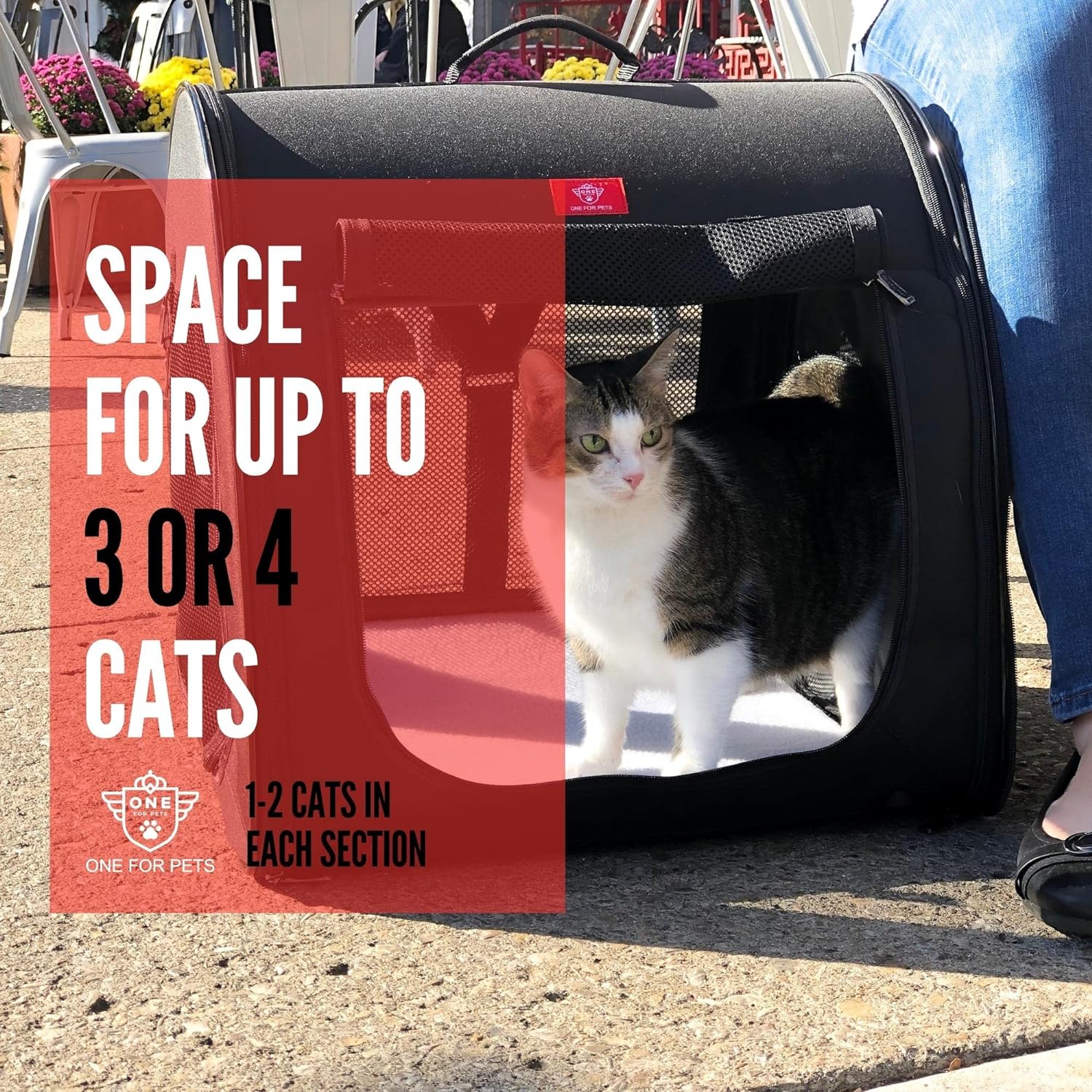 Portable 2-in-1 Double Pet Kennel/Shelter