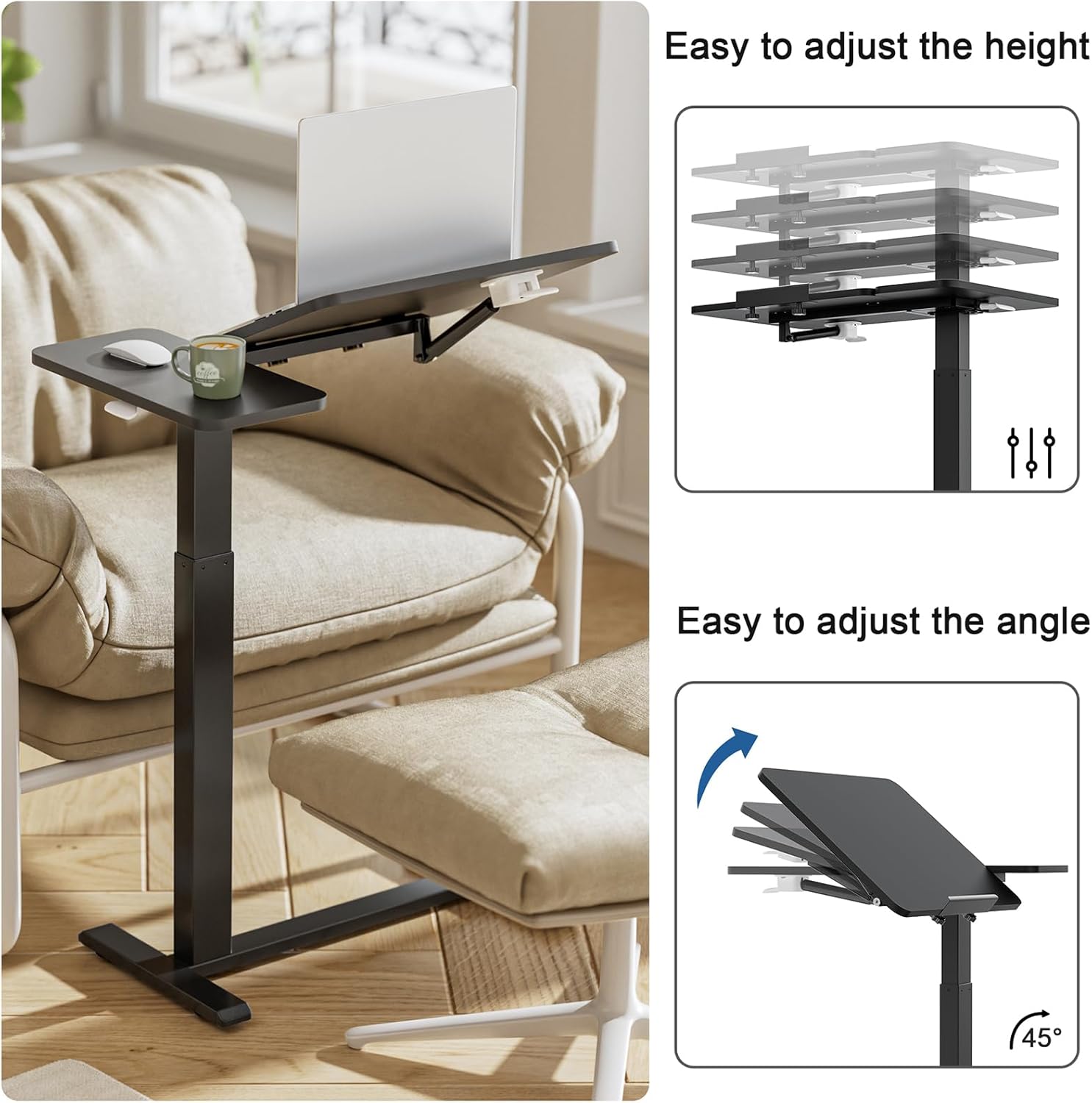 Overbed Bedside Table