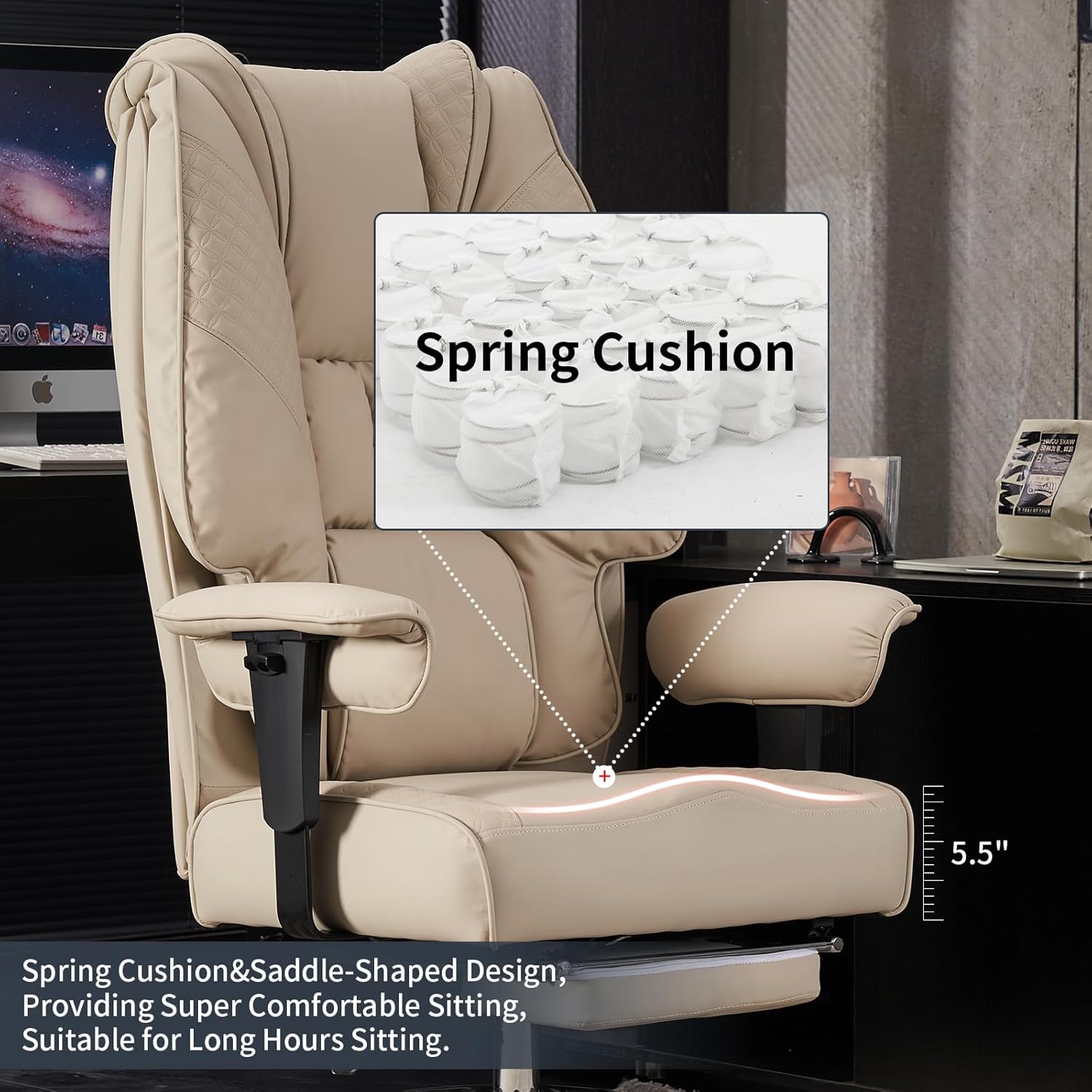 Leather High Back Executive Office Chair