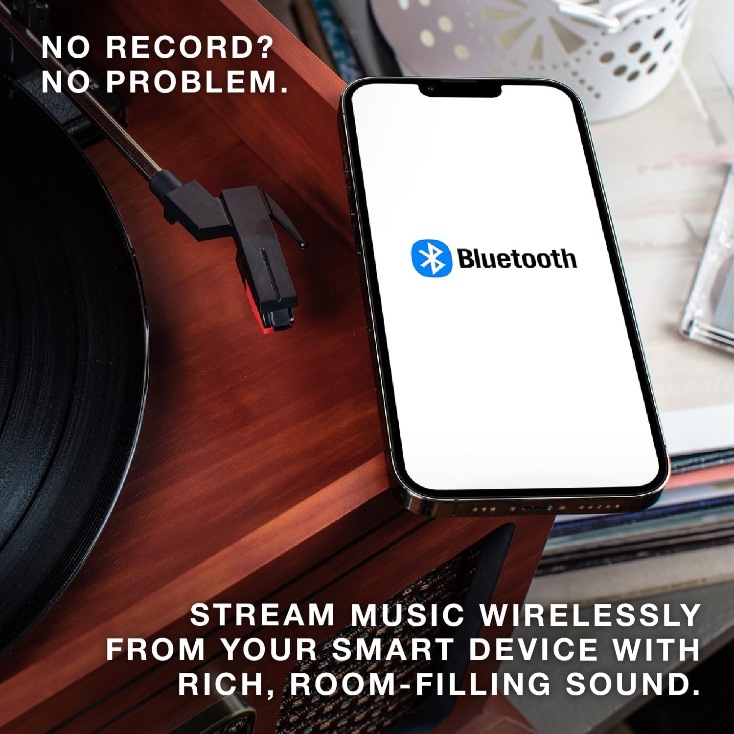 Victrola Nostalgic 6-in-1 Bluetooth Record Player & Multimedia Center