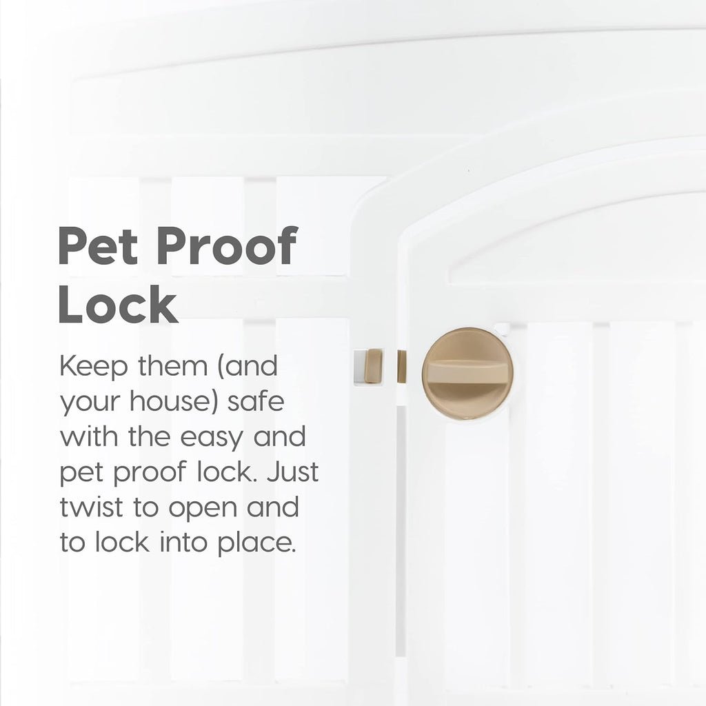 24" 4-Panel Dog Playpen with Door