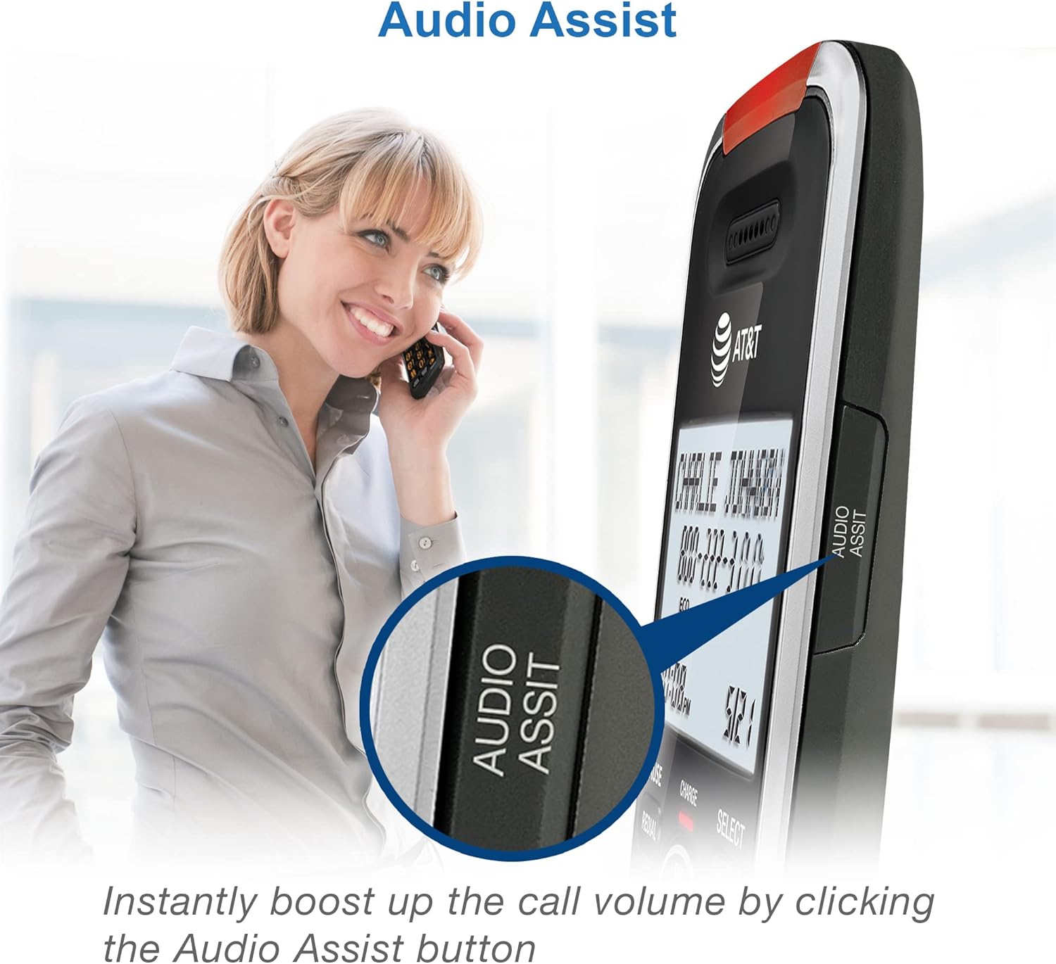 AT&T BL102-3 DECT 6.0 3-Handset Cordless Phone