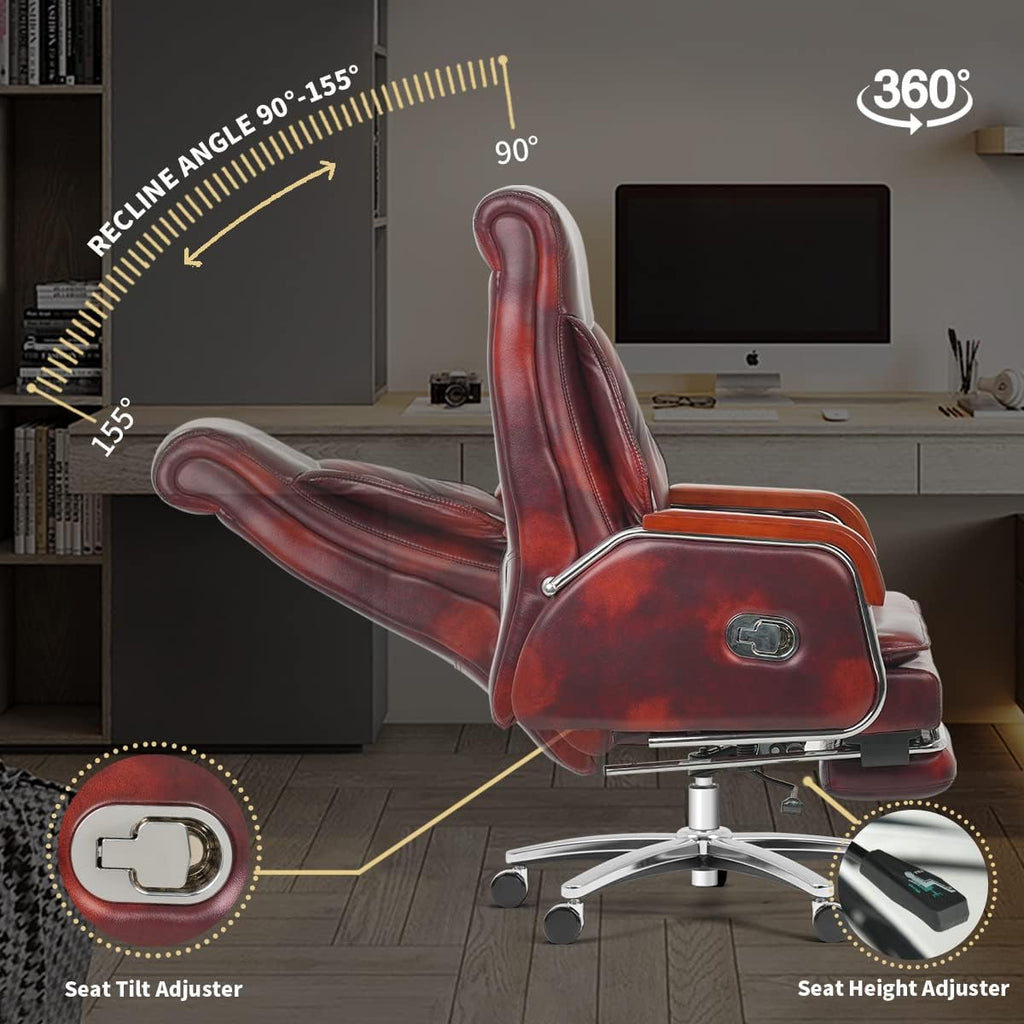 Genuine Leather Massage Chair