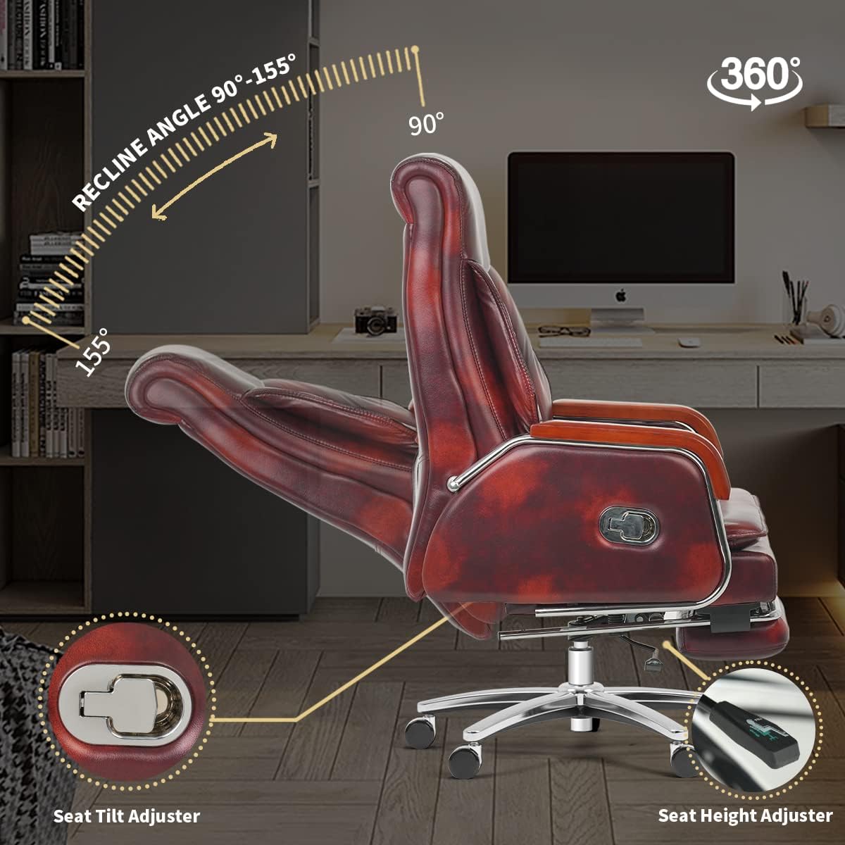 Genuine Leather Massage Chair