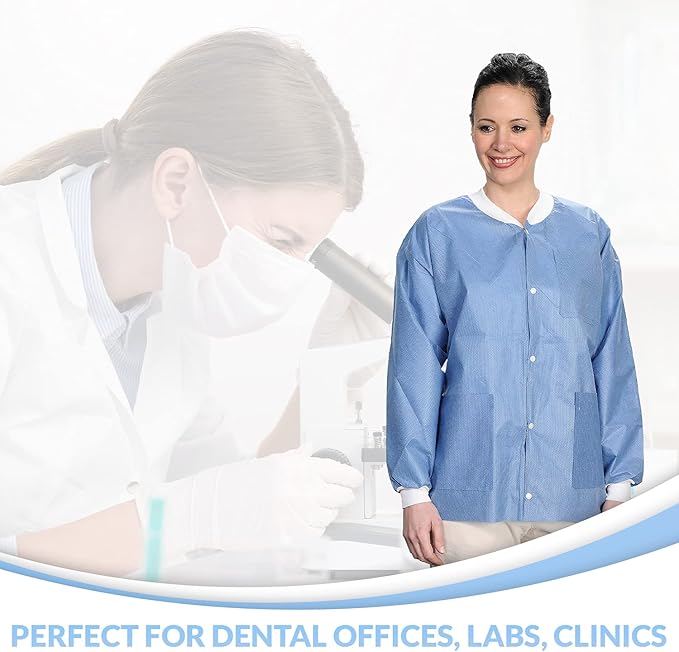 10 Pack Disposable Lab Jackets