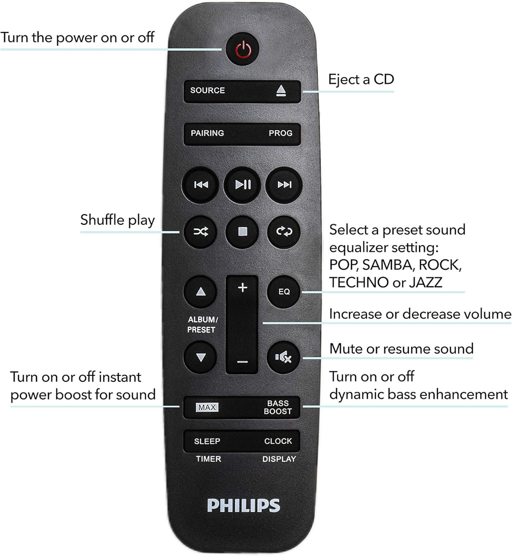 PHILIPS FX10 Bluetooth Stereo System