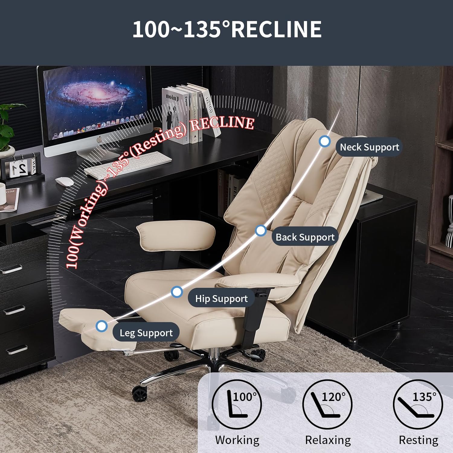 Leather High Back Executive Office Chair