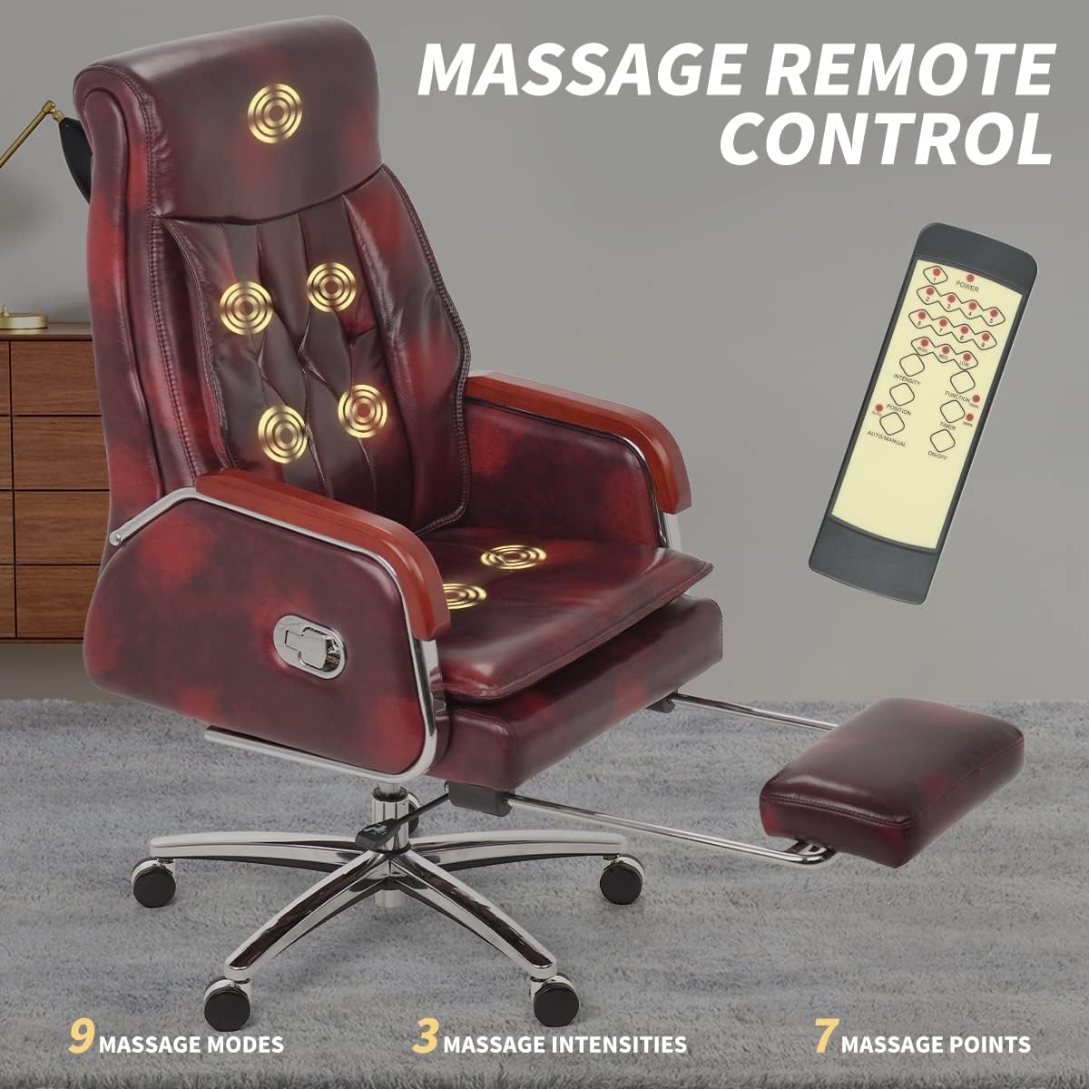 Genuine Leather Massage Chair