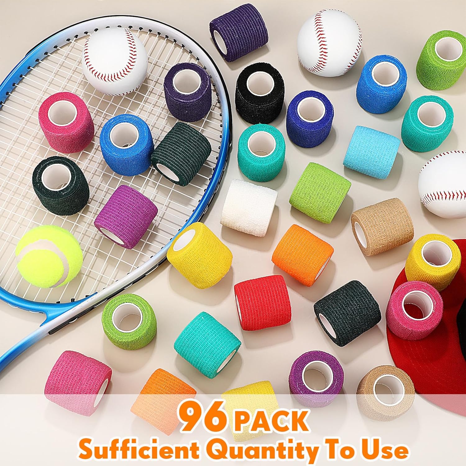 Treela 96 Pack Self Adhesive Bandage Wrap