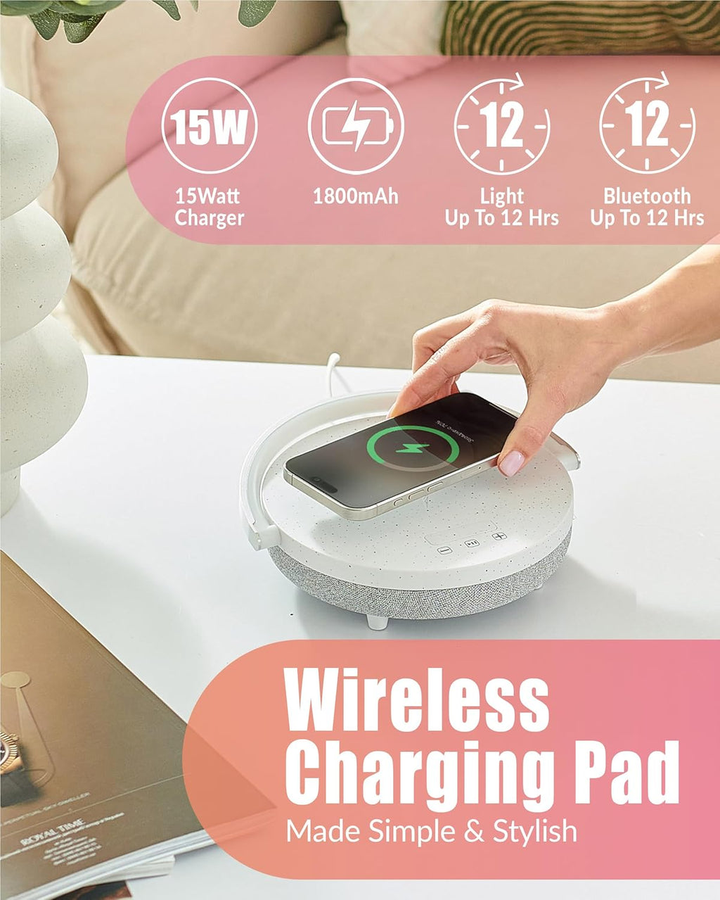 Bedside Lamp With Charger