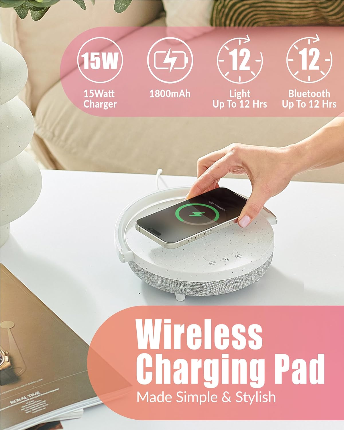 Bedside Lamp With Charger