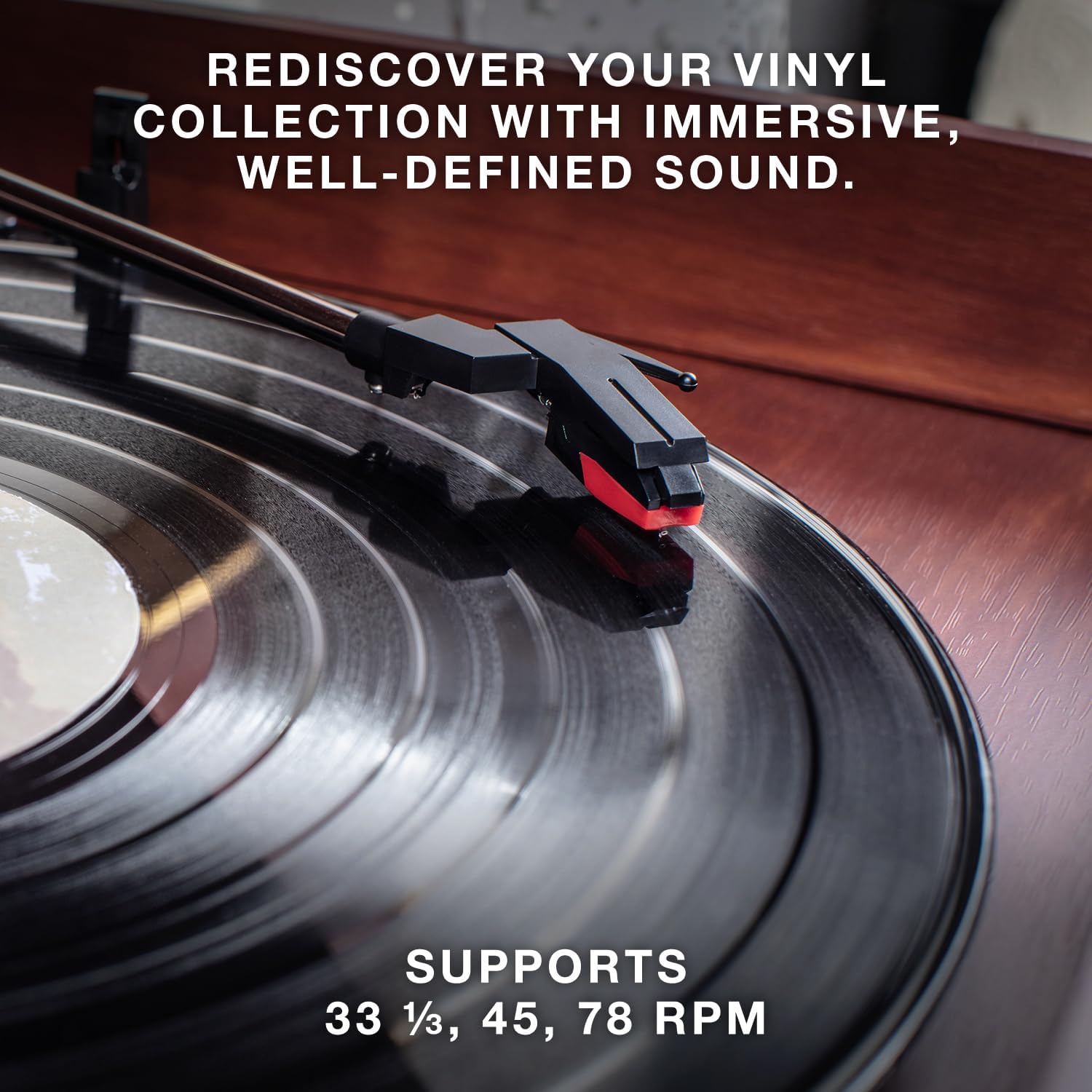 Victrola Nostalgic 6-in-1 Bluetooth Record Player & Multimedia Center