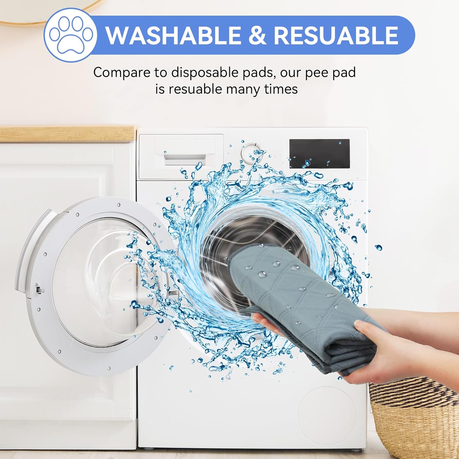 Dog Playpen with 2 Washable Pee Pad